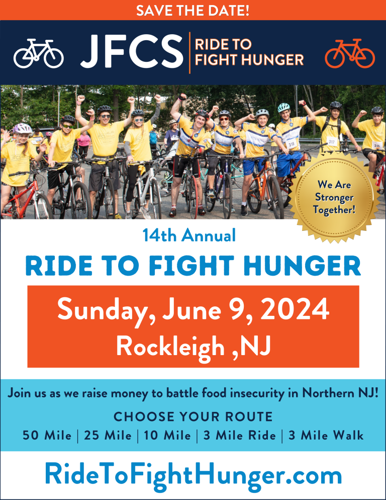 JFCS Ride to Fight Hunger 2024 - Save the Date